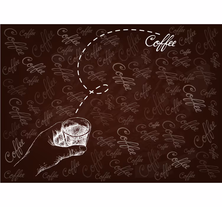 Wall mural kitchen coffee shot - TenStickers