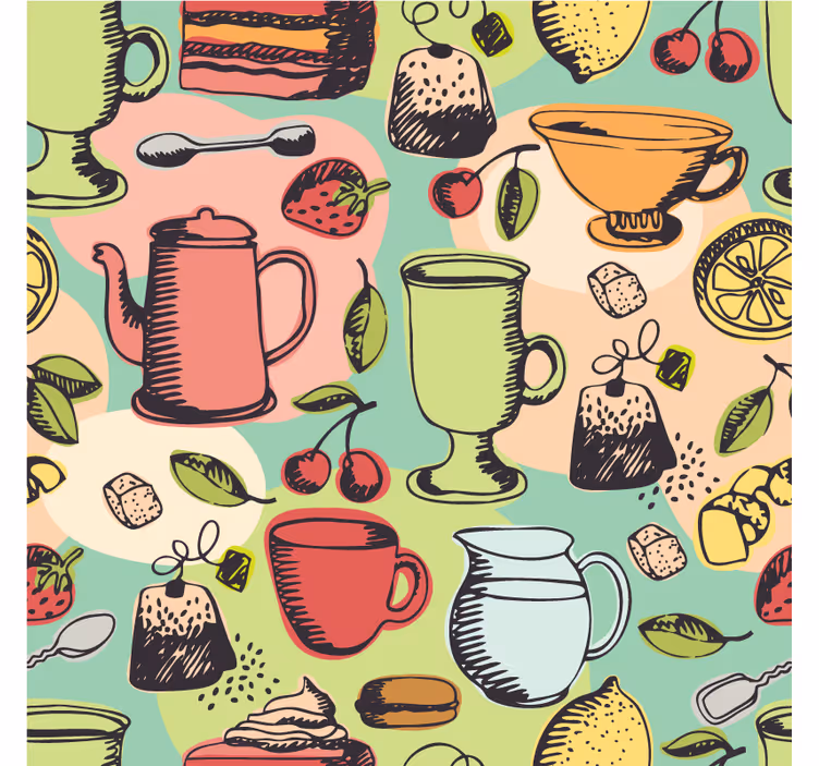 Wall mural kitchen food kitchen - TenStickers