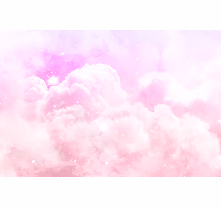 Pink wall mural inspired by pink sky - TenStickers