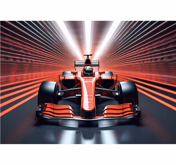 Wall mural red formula 1 decor - TenStickers