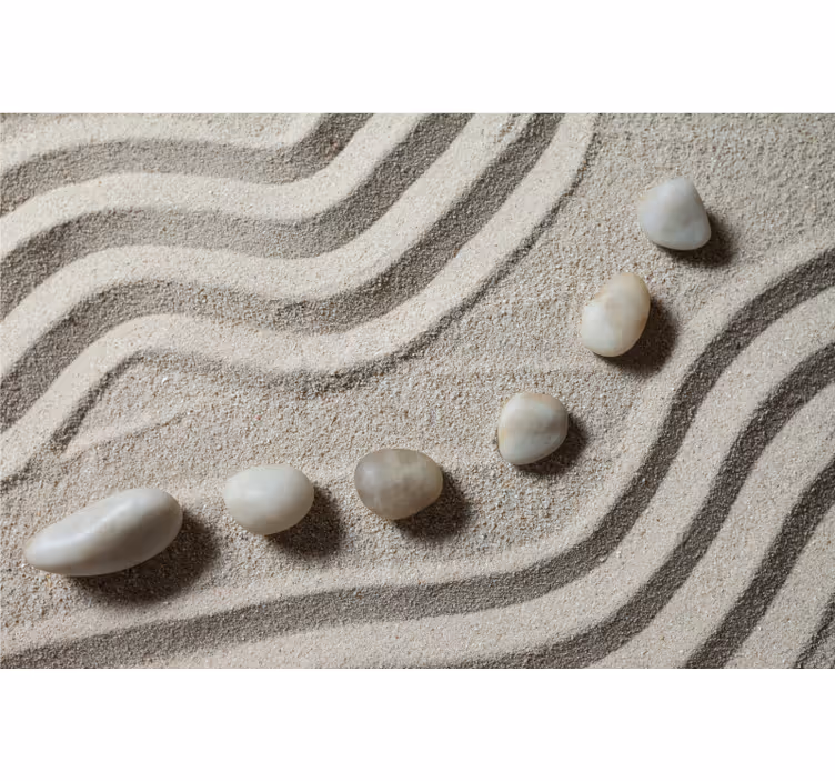 Wall mural entrance zen meditation - TenStickers