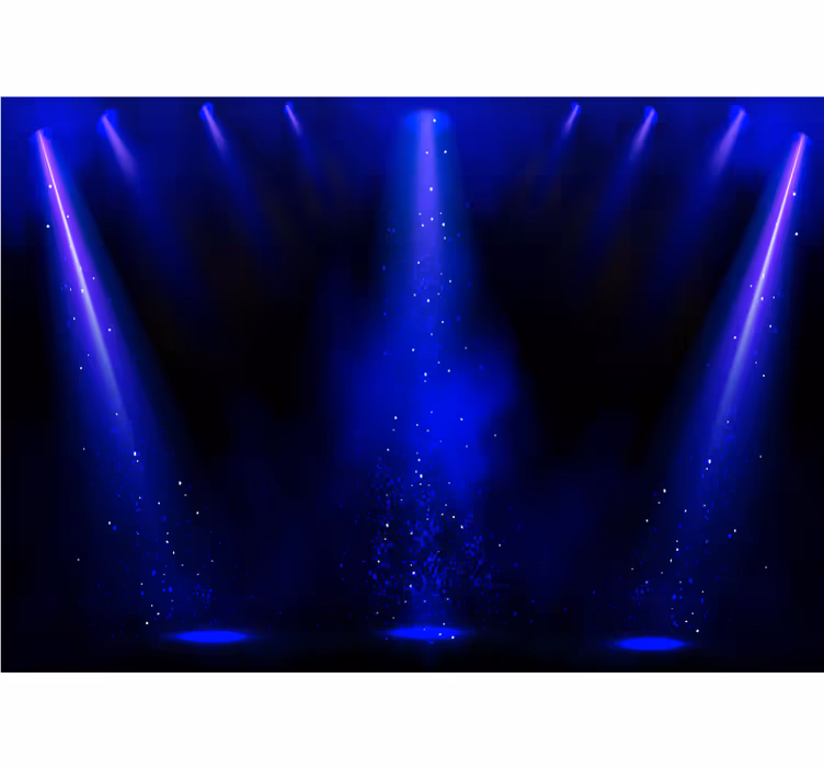 Abstract wall mural with spotlight particles effect - TenStickers