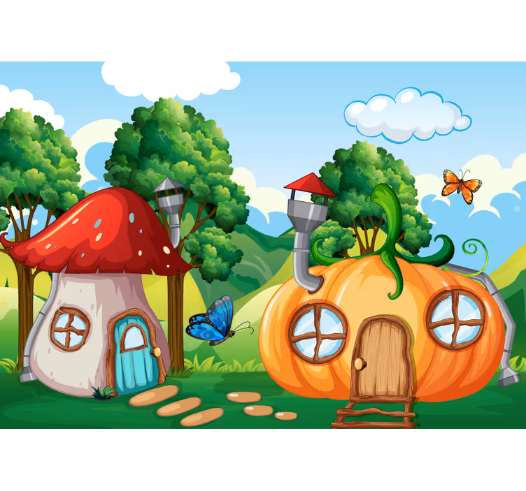 Wall mural fantasy enchanted landscape - TenStickers