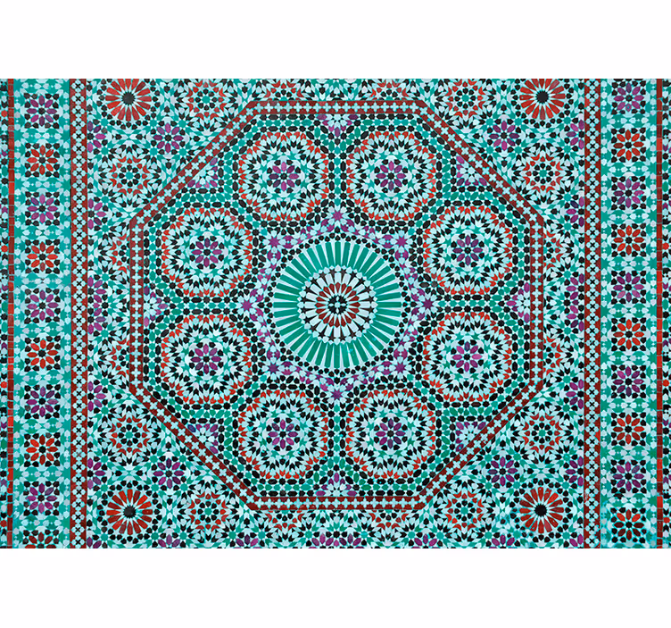 Texture wall mural ornate geometric design - TenStickers