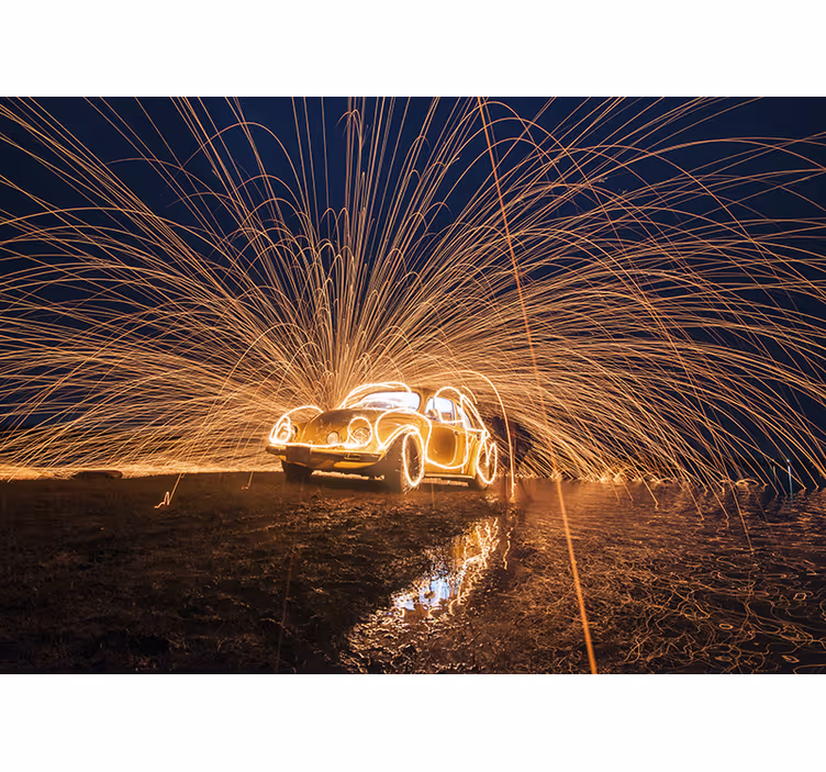 Wall mural vehicle classic car ignition - TenStickers