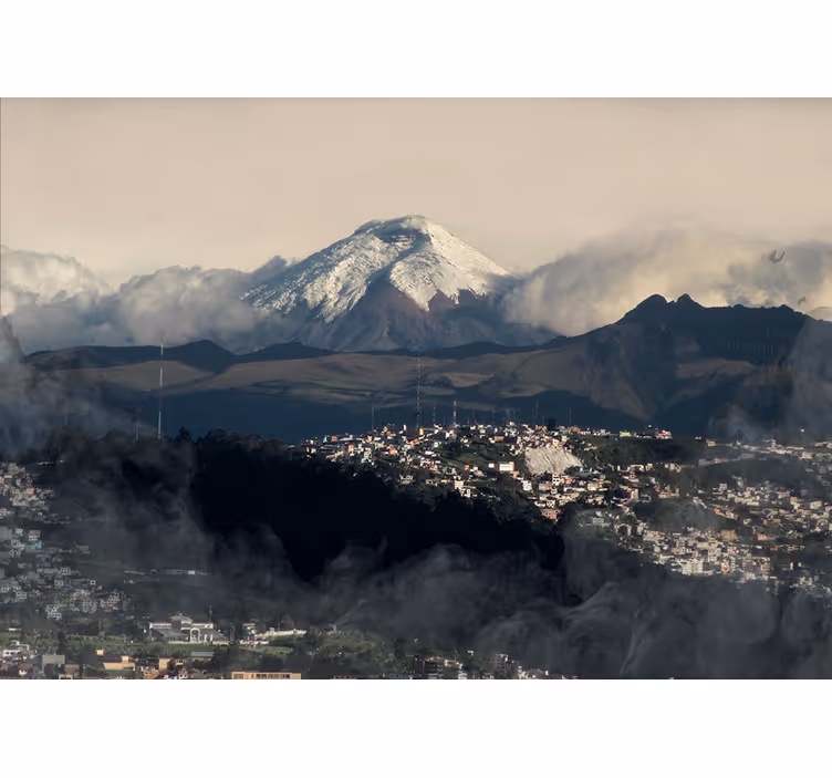 Icy Peak Landscape wall mural mountain - TenStickers