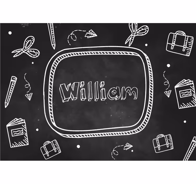Custom Name Design quote wall mural - TenStickers