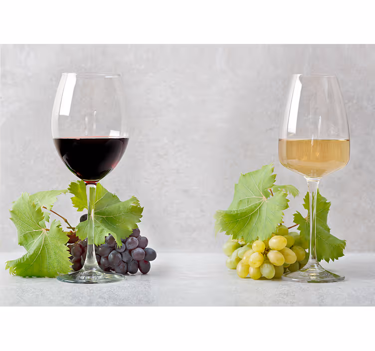 Music wall mural grapes and wine - TenStickers