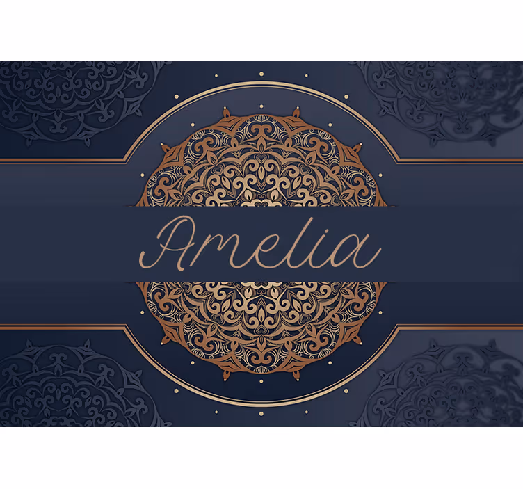 Mandala wall mural with decorative pattern design - TenStickers