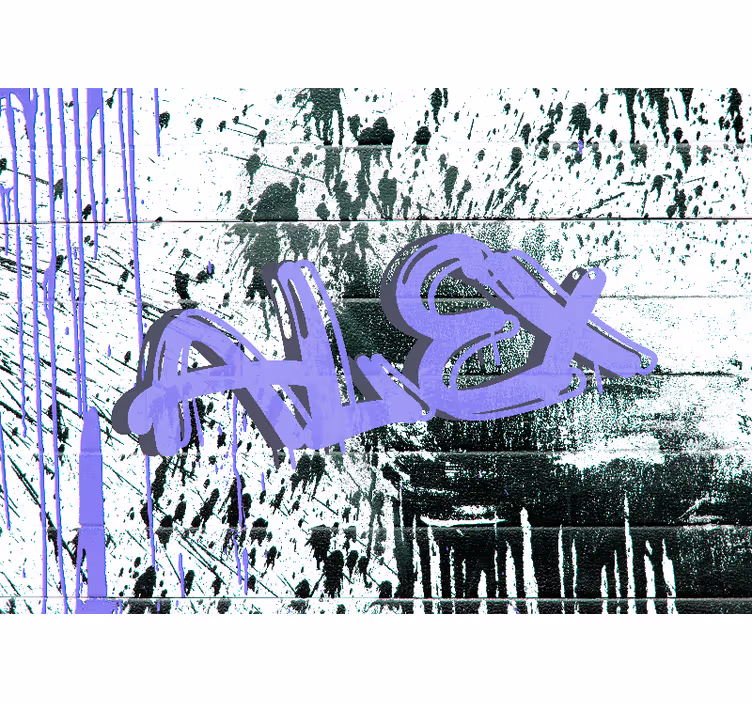 Customizable Urban Tag graffiti wall mural - TenStickers