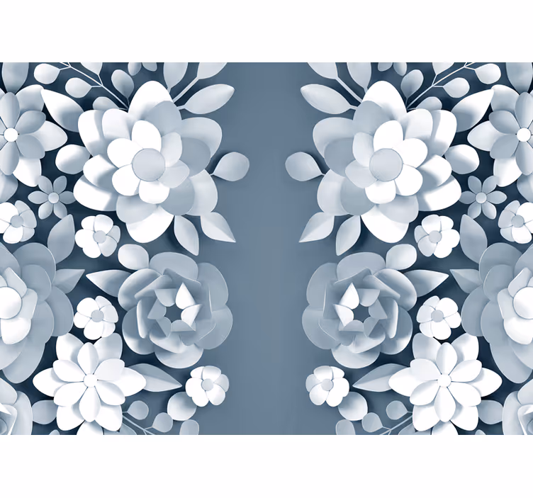 Flower wall mural with elegant botanical designs - TenStickers