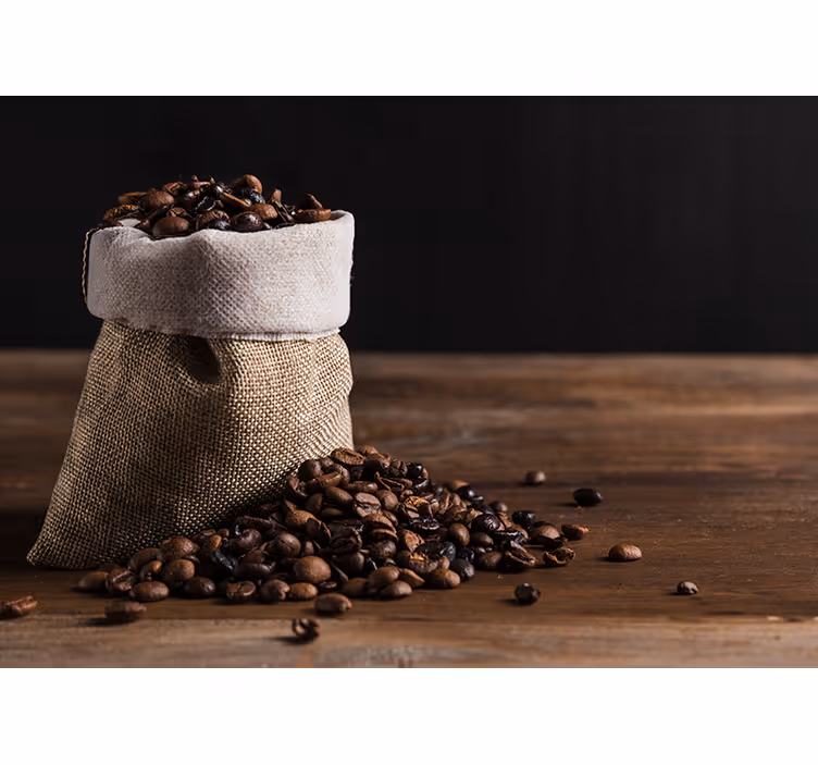 Coffee bean bag wall mural - TenStickers