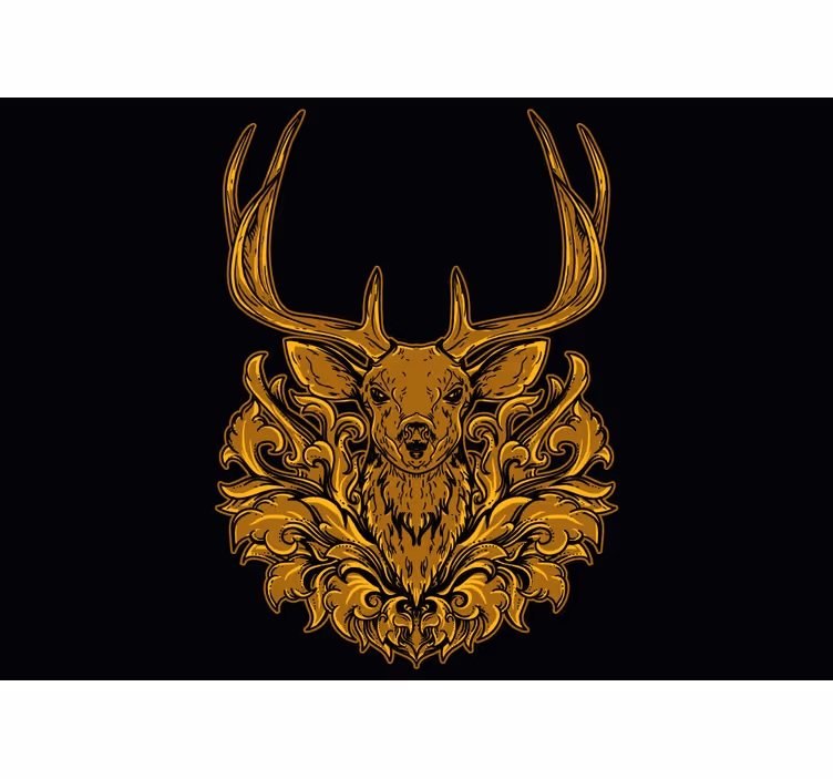 Animals wall mural majestic deer portrait - TenStickers