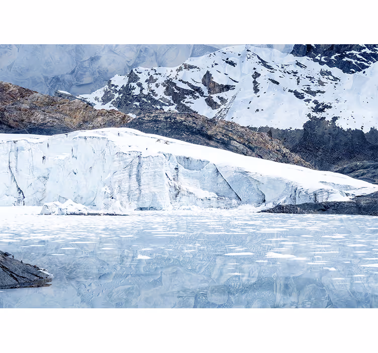 Wall mural mountain majestic glacier range - TenStickers
