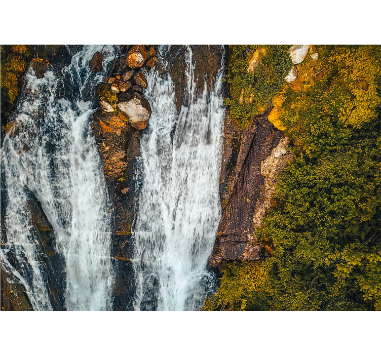 Wall mural waterfall grand cascade scene - TenStickers