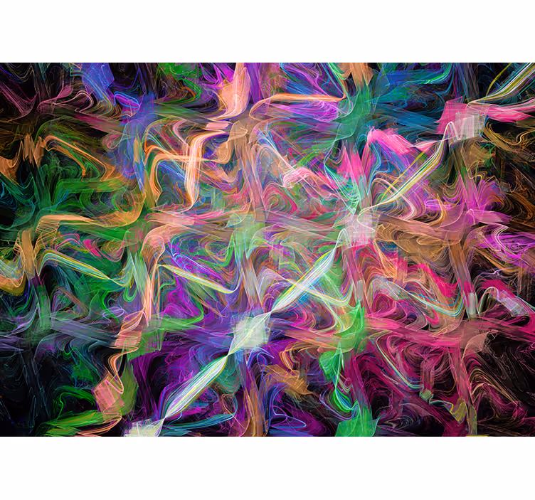 Abstract wall mural vibrant abstract swirls - TenStickers