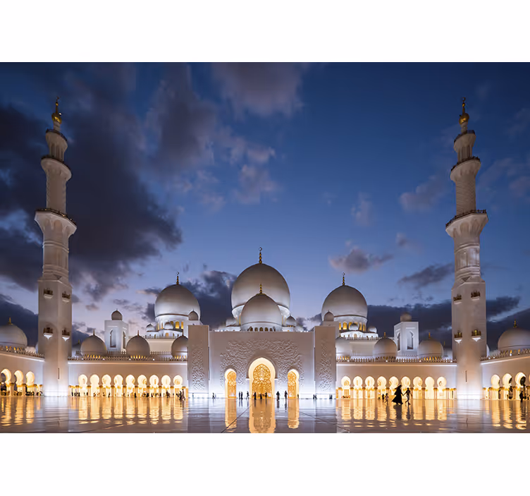 Emirates Sheikh Zayed mosque wall mural - TenStickers