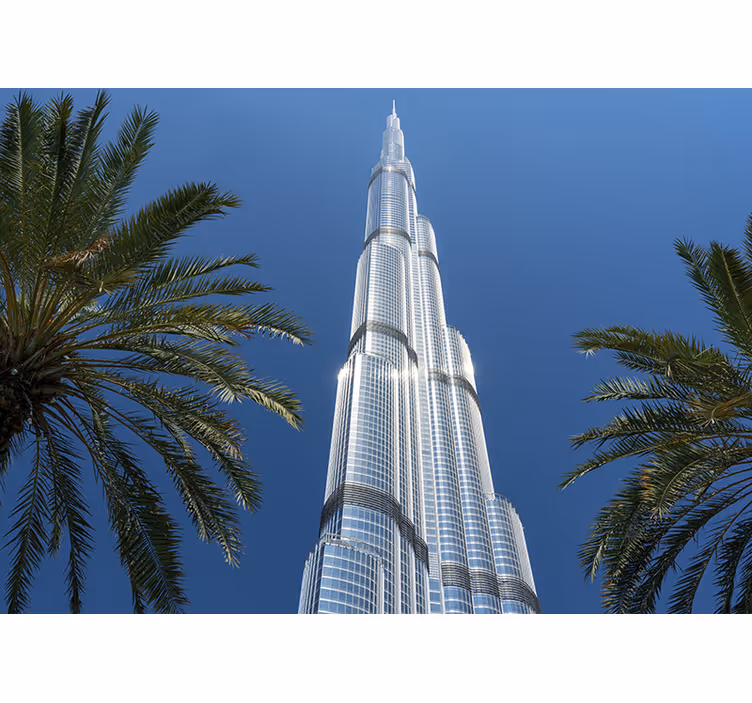 Emirates Burj Khalifa wall mural - TenStickers