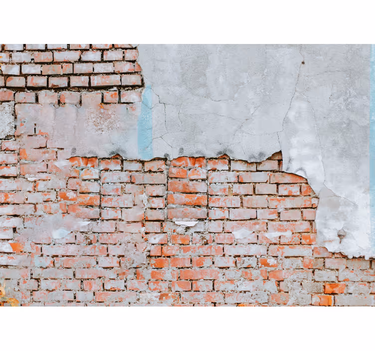 Brick mural wallpaper exposed brick effect - TenStickers