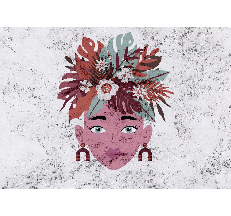 Modern  woman and flowers Marriage Wall Murals - TenStickers