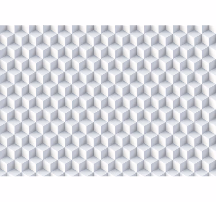 Wall mural 3d cube pattern design - TenStickers