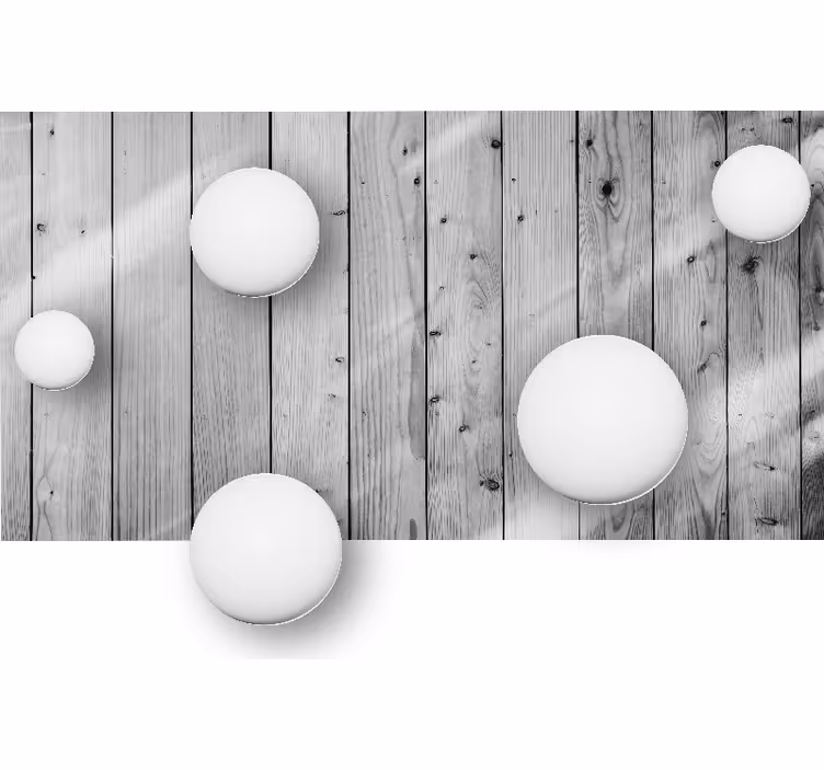 Texture wall mural geometric sphere design - TenStickers