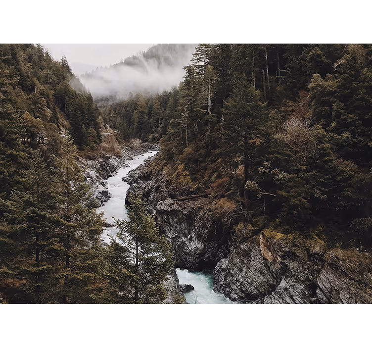 Wall mural nature majestic river landscape - TenStickers