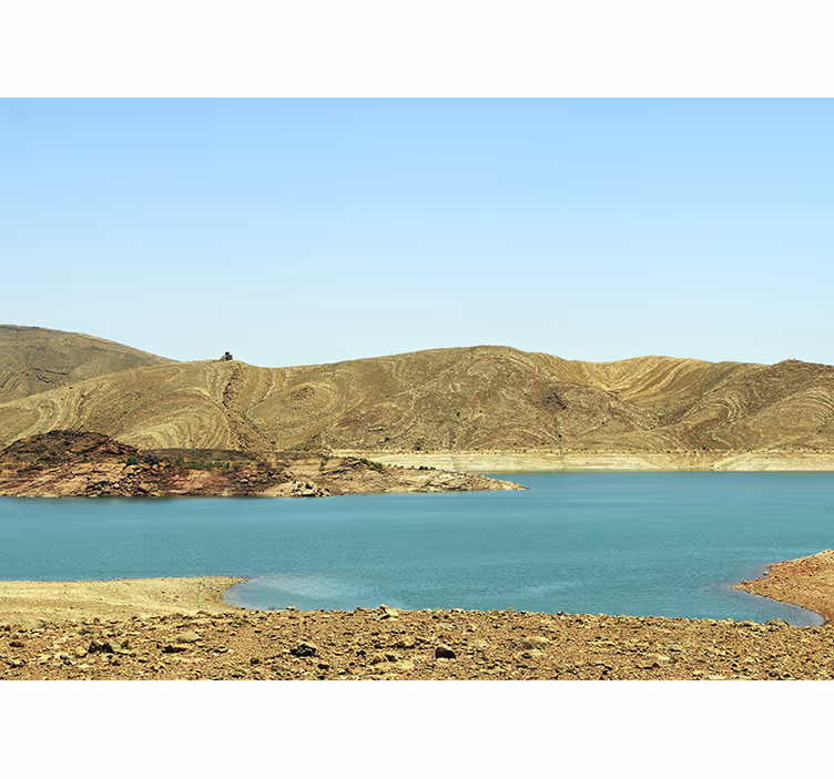 Wall mural mountain serene mountain lake - TenStickers