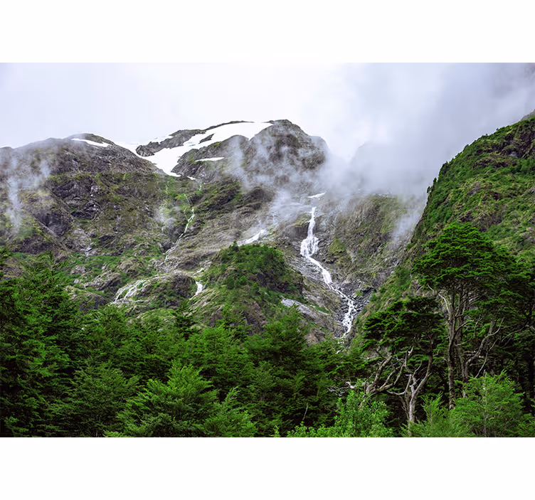 Landscape wall mural grand mountain view - TenStickers