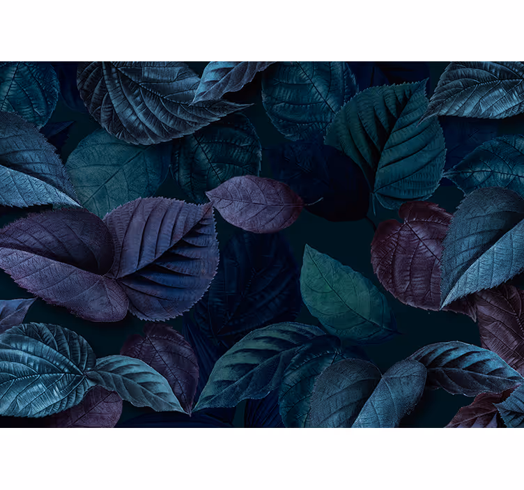 Wall mural nature soft leaf designs - TenStickers