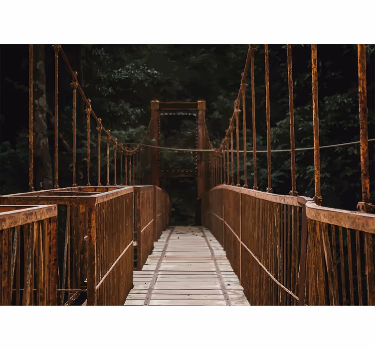Wall mural nature bridges in nature - TenStickers