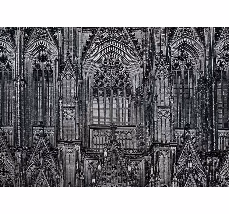 City wall mural gothic architectural elements - TenStickers