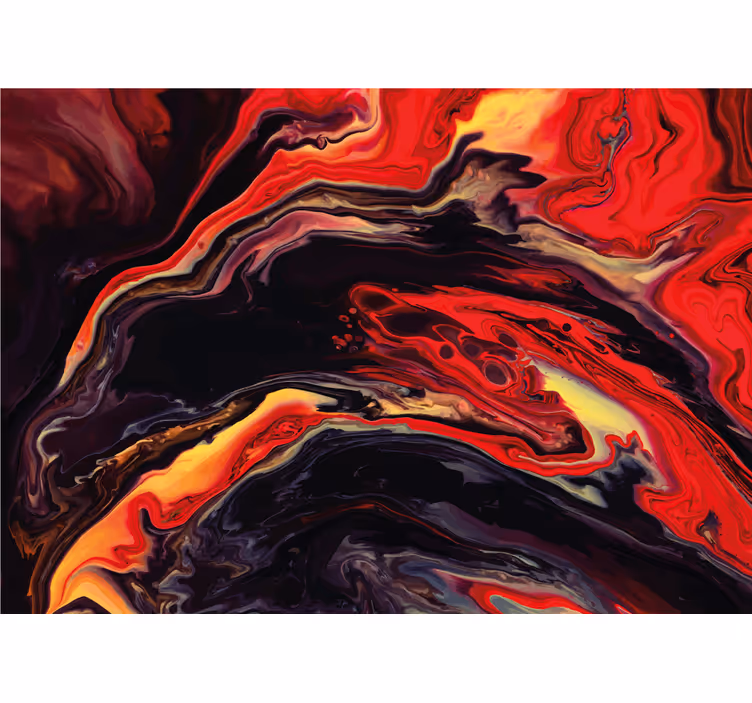 Abstract wall mural with dynamic swirling designs - TenStickers