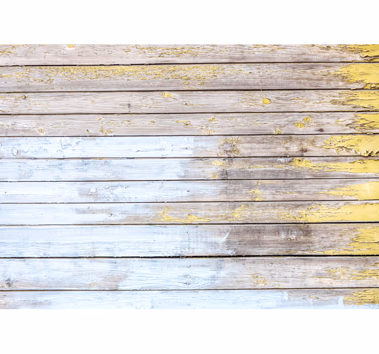 Mural stone wall rustic wood design - TenStickers