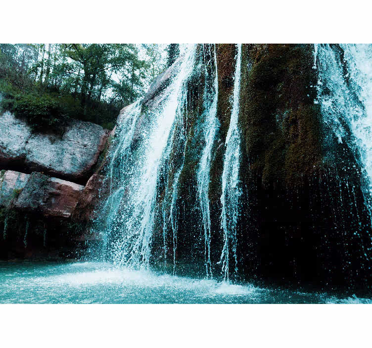 Wall mural waterfall grand waterfall cascade - TenStickers