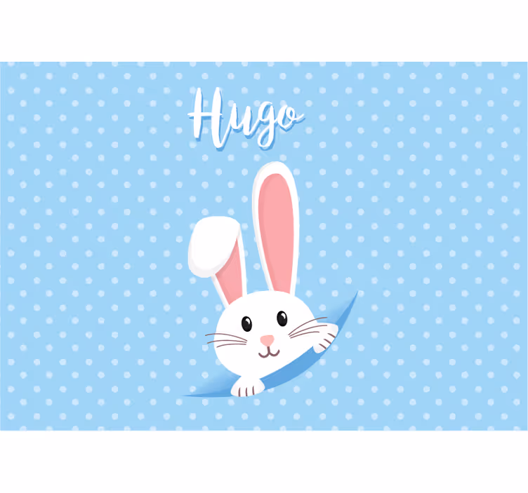 Animals wall mural happy bunny design - TenStickers