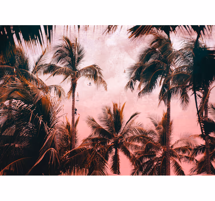 Tropical Palm Oasis wall mural nature - TenStickers