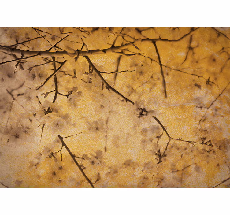 Flower wall mural cherry blossom twigs - TenStickers