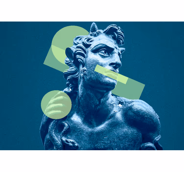 Pop art greek statue Classic Art Wall Mural - TenStickers