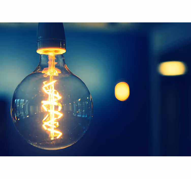 Quote wall mural elegant lighting fixture - TenStickers