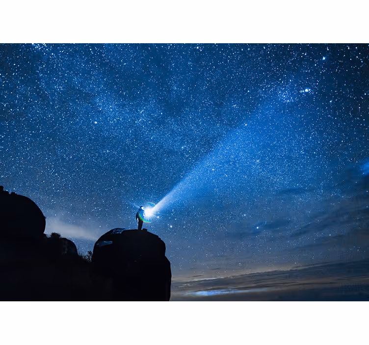 Space wall mural starry sky exploration - TenStickers