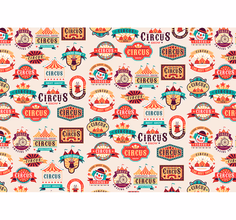 Quote wall mural circus-themed decoration - TenStickers