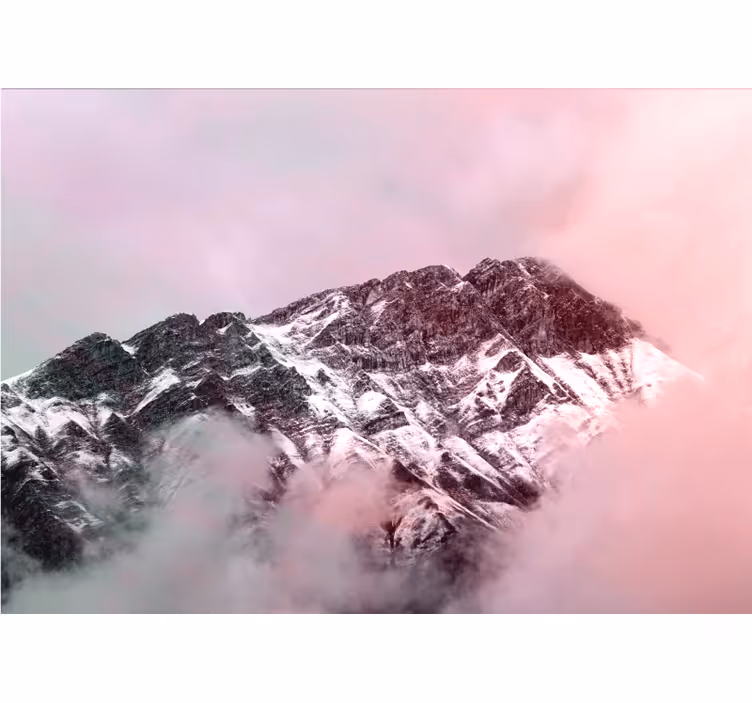 Wall mural mountain snowy mountain summit - TenStickers