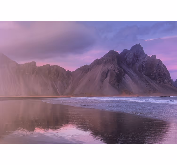 Majestic mountain vista landscape wall mural - TenStickers