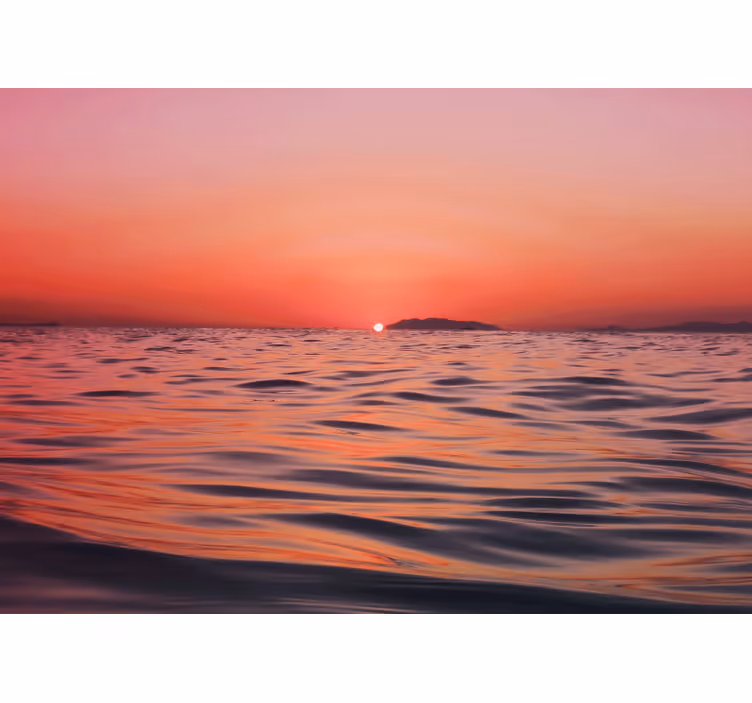 Under the sea wall mural twilight above the sea - TenStickers