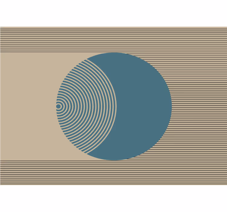 Geometric circle pattern abstract wall mural - TenStickers