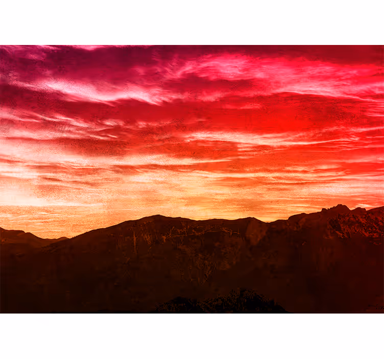 Wall mural mountain regal mountain twilight - TenStickers