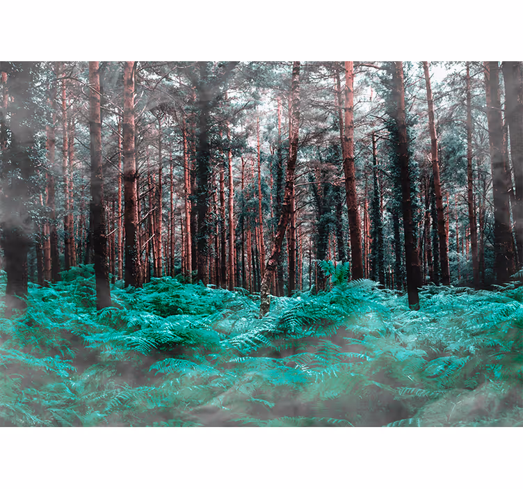 Wall mural nature lush green wilderness - TenStickers