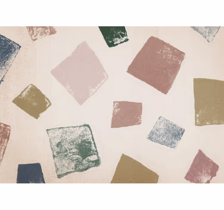 "Japandi" squared Abstract Wall Murals - TenStickers