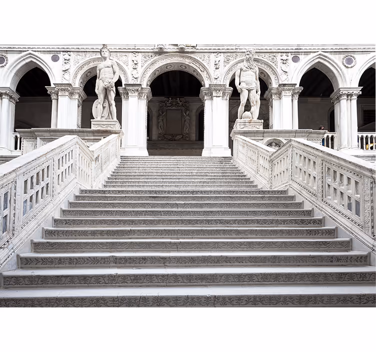 Classic art wall mural majestic stone steps - TenStickers